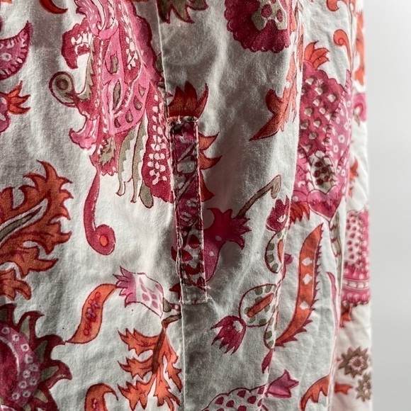 Roller Rabbit Amanda Kimono floral paisley robe cover up 100% cotton one size - Picture 10 of 10